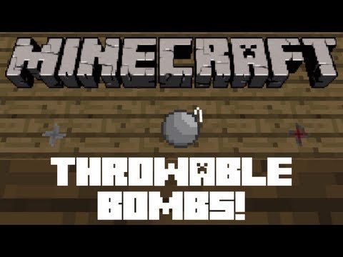 [1.4.2] Throwable bomb Mod - Бомба и сюрикены